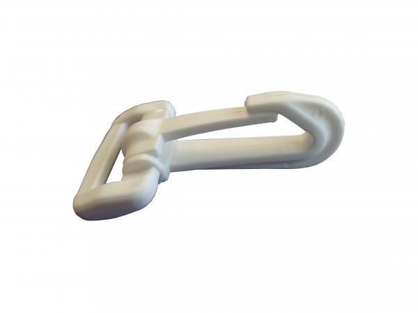 Hook Snap 25mm White Nylon